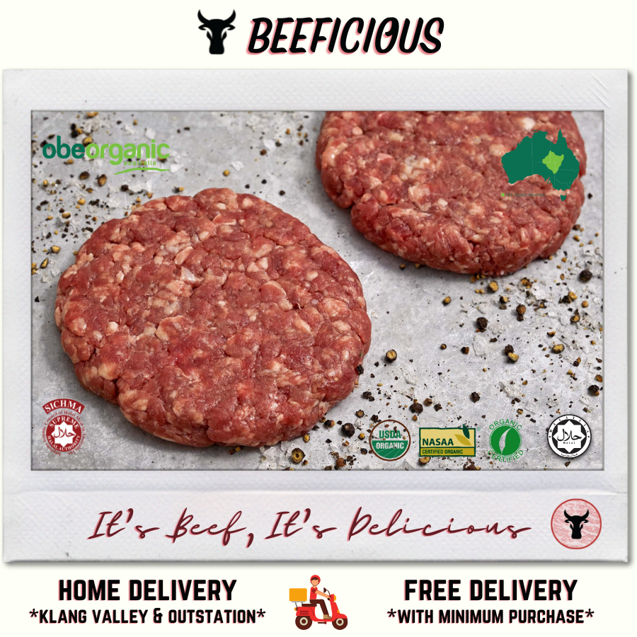 Aust 100% Organic GrassFed Patty